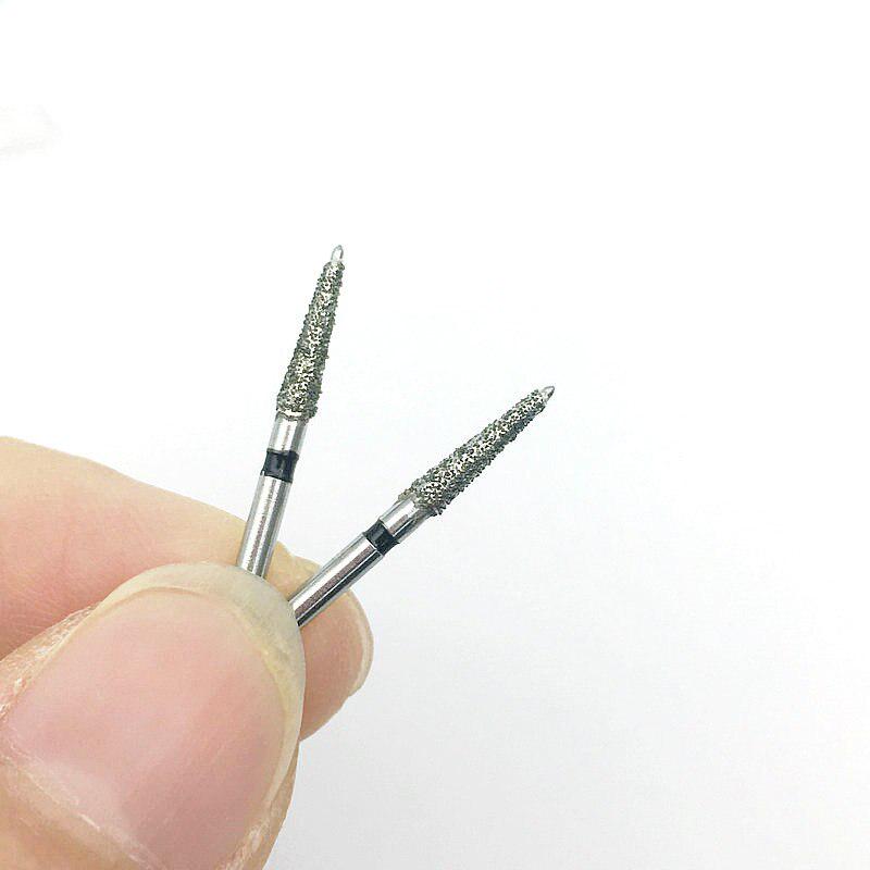 10 шт., стоматологические алмазные боры для полировки, полировщики для зубов, супер грубые инструменты для отбеливания зубов 198C-021S