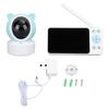 Радионяня Wifi 1080P 5-дюймовый IPS экран 2-сторонняя связь колыбельная воспроизведение температуры и влажности определение