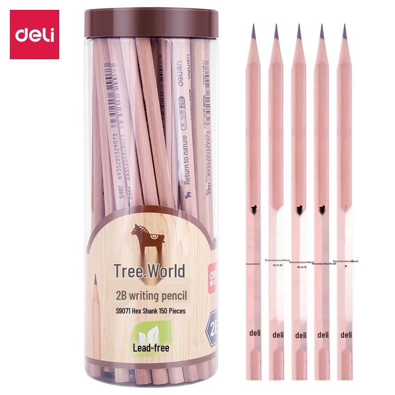 Deli Wood World Hexagonal 2B Pencils