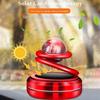 Solar Car Rotating Creative Ornaments Car Aromatherapy Air Freshener Aluminum Alloy Decoration Accessories