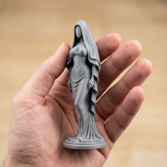3D-печатная статуэтка Завуалированной Богини, Художественная фигурка женщины в вуали, Скульптура, Декор для дома, офиса, гостиной, рабочего стола