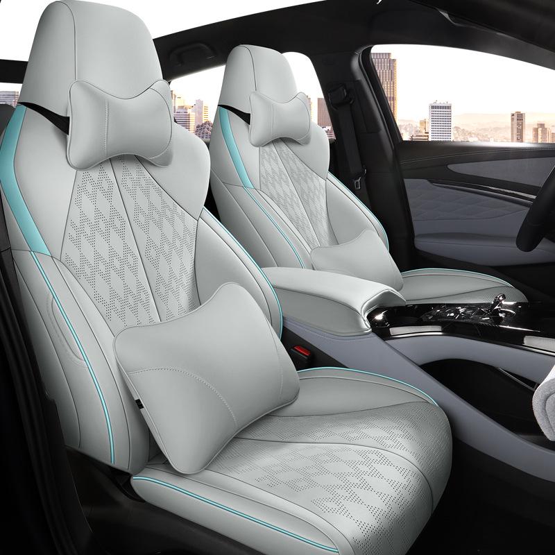 Чехол на сиденье BYD Seal: Перфорированная, Дышащая, Роскошная, Подушка-полупакет для всех сезонов.