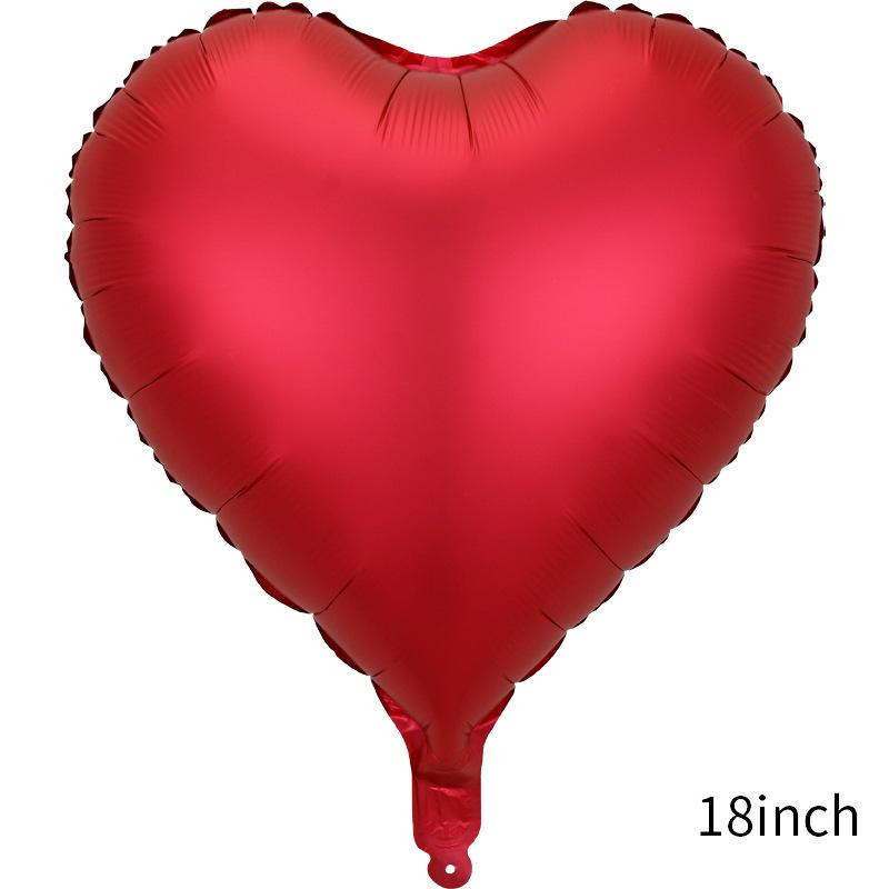 18 Inch Metallic Color Love Balloon Pentagram Aluminum Film Balloon Wedding Party Decoration Metallic Luster Color Balloon