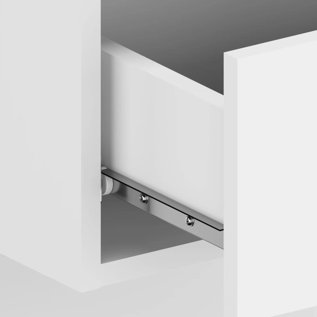 Wall Mounted Nightstands Set of 2 White