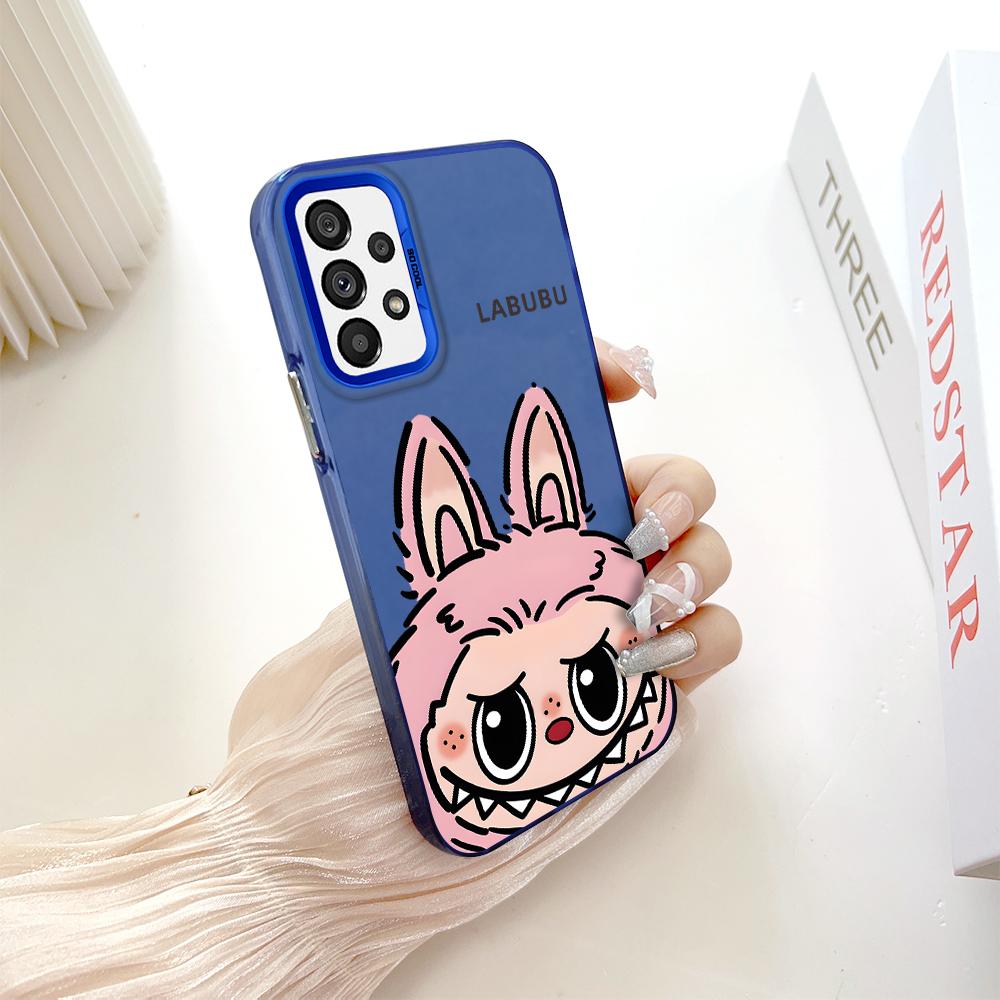 Окрашенный узор, цветной серебристый, двухсторонний, жесткий, противоударный чехол для телефона Samsung