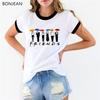 2026 Hot Friends Printing Women'S T Shirt Casual Round Neck Tee Shirt Femme Best Friends Tv Show Shirt Gift Top Female T-Shirt