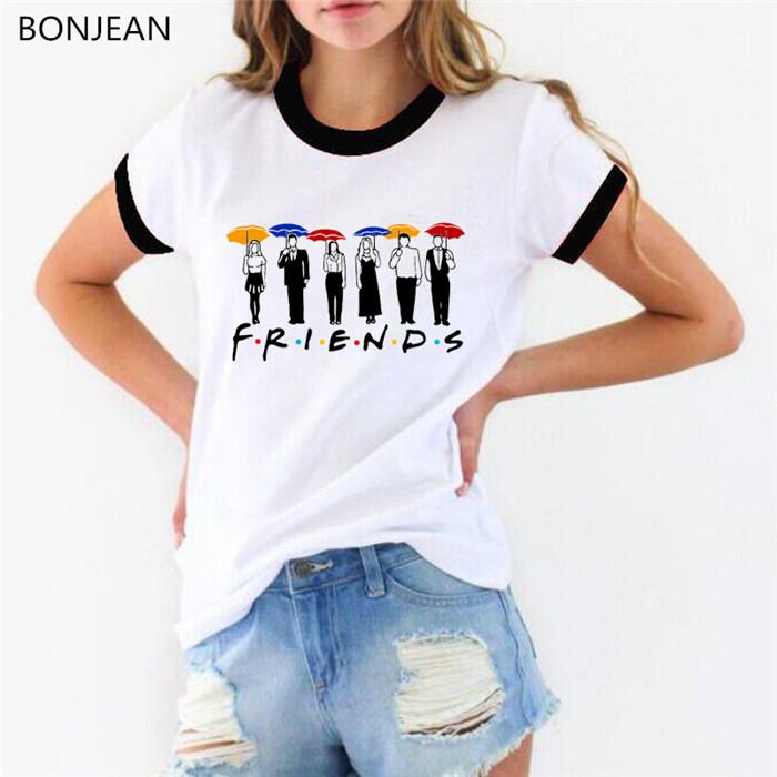 2026 Hot Friends Printing Women'S T Shirt Casual Round Neck Tee Shirt Femme Best Friends Tv Show Shirt Gift Top Female T-Shirt