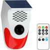 Solar Voice Annunciator Infrared Human Body Detector High Decibel Sound and Light Alarm with Multiple Operating Mode Adjustments