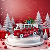 1 шт. Металлический Рождественский Автобус Настольное Украшение Детская Игрушка Подарок Винтажное Ремесло Миниатюрный Транспорт Рождественский Стол Домашний Декор Подарки Дети