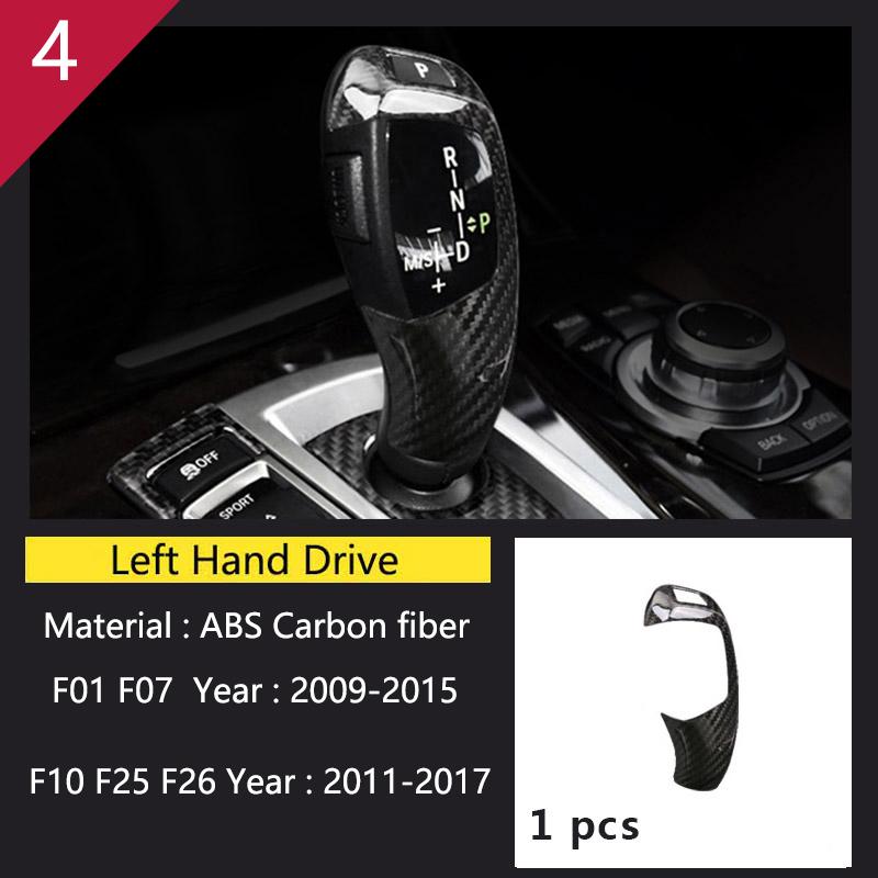 Углеродное волокно для BMW 5 7 серии F01 F10 F07 F25 F26, аксессуары, панель управления механизмом переключения передач, декоративная полоса, накладка, отделка автомобиля