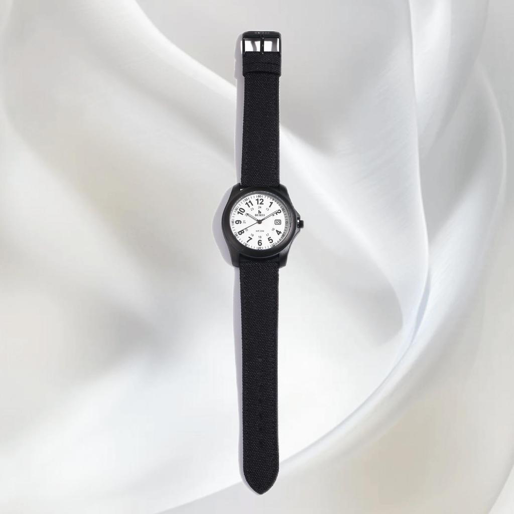 Мужские кварцевые аналоговые часы BUREI, Простой дизайн, Отображение даты, Водонепроницаемые, Люминесцентные, Легкие, Черные, Ремешок из силикагеля, Унисекс, Стильные, Повседневные,