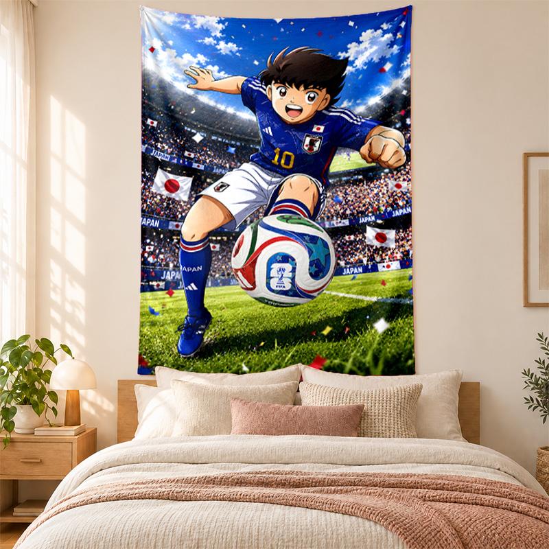 CAPTAIN TSUBASA Tapestry highquality for decorating living room bedroom dorm walls ideal as bedroom wallart orholiday gift