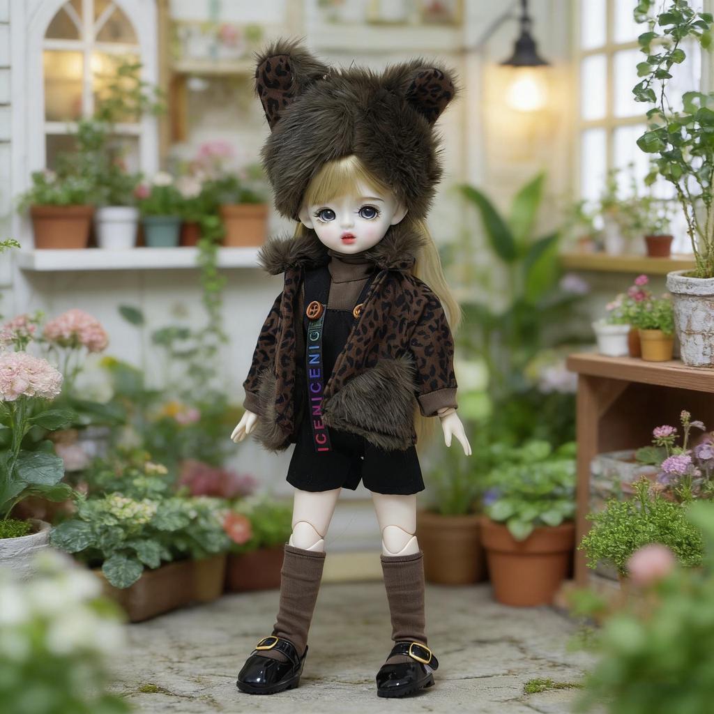 Одежда для BJD кукол 6 дюймов для тел Akagi, GL и Gungun - Наряд-платье Лолита 'Призрачная Мама' 30 см
