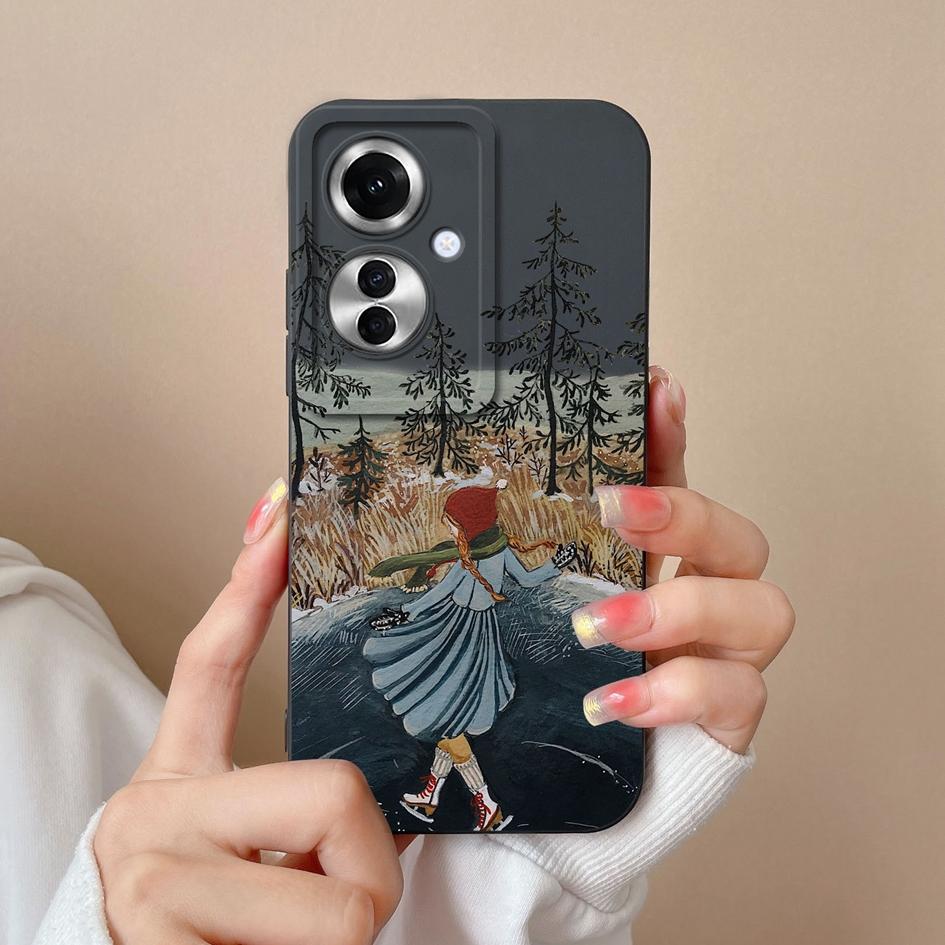 Задние чехлы для OPPO A2M Realme 12 Lite A59 A1i A60 Reno11 F Capas Популярные черно-белые силиконовые мягкие сумки с леопардовым принтом для OPPO