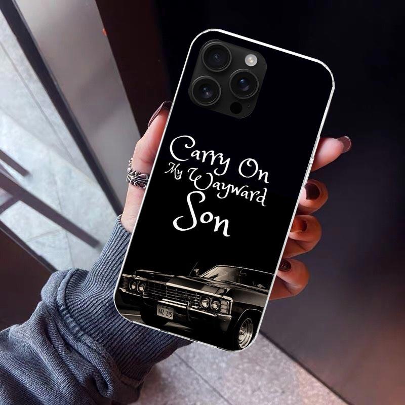 Babaite Supernatural SPN Чехол для телефона Дин и Сэм для iPhone 17 Air 11 13 Mini 14 15 Plus 16 12 Pro Max 16E SE 7 8 Узор Мягкий T