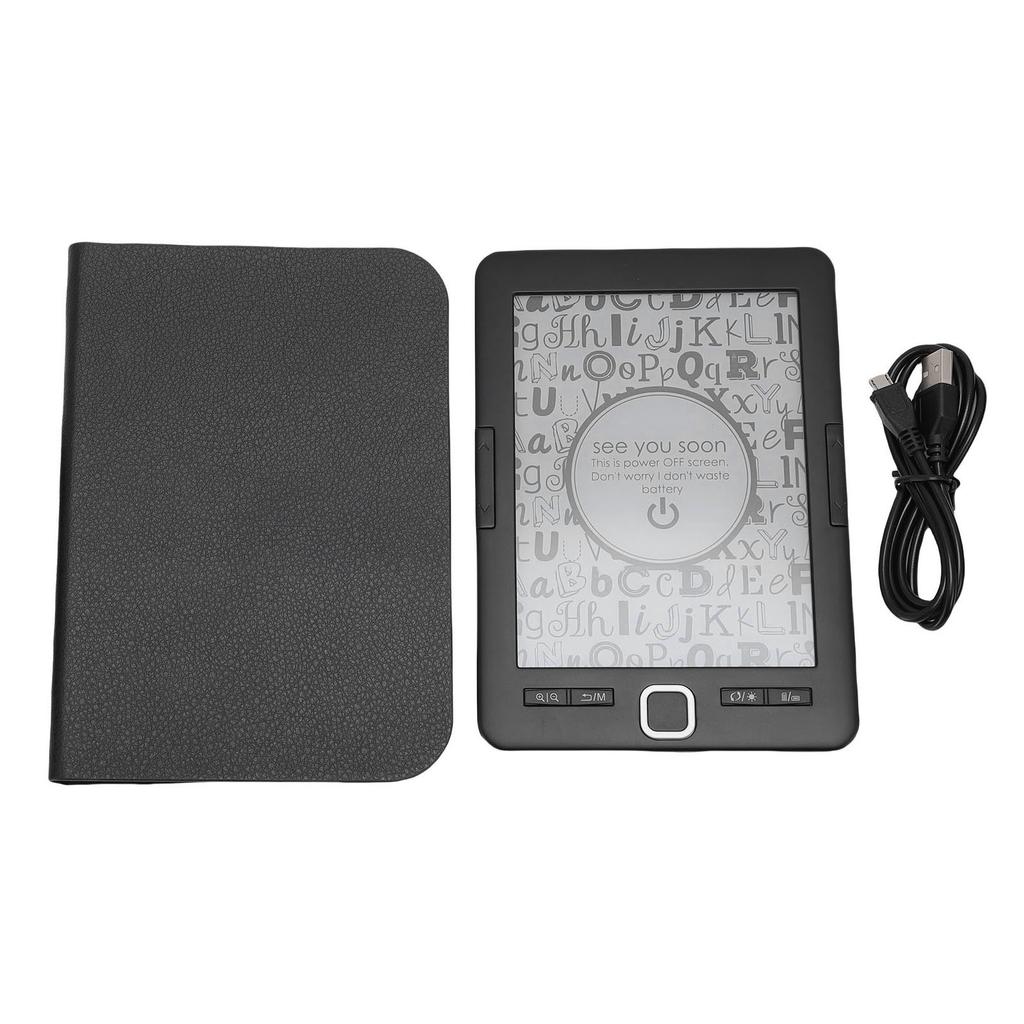 Portable Ebook Reader 8G 128MB 6 Inch Ink Screen Electronic Book Reader Supports Multiple Text Image Formats