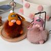 Real Fox Hairball Sleep Doll Pendant Pendant Plush Keychain Accessories Fur Gift Trinkets