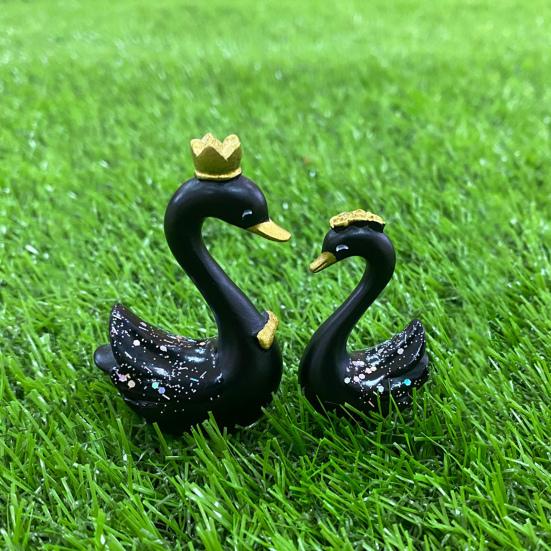 Шикарные статуи лебедя, топперы, реалистичная форма, две части, декоративные