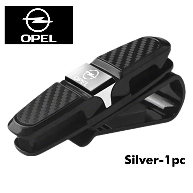 Carbon Car Sun Visor Glasses Clip Card Ticket Holder Fastener For Opel Corsa Mokka Astra Cascada Adam Insignia Meriva Vectra