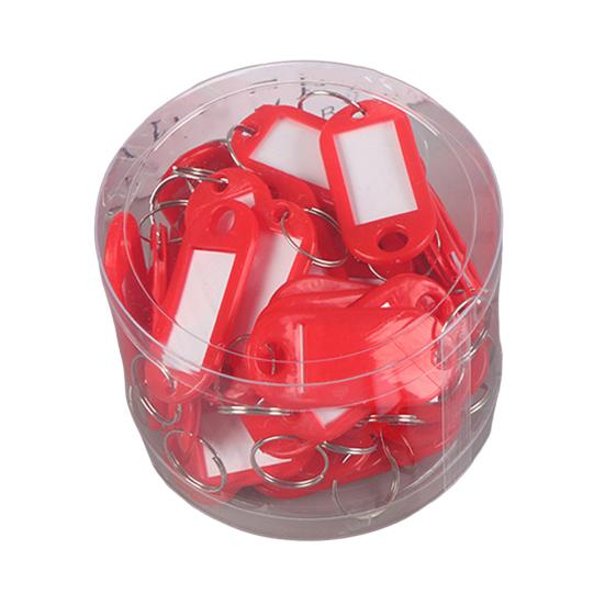 Yousheng 50 шт. брелок для ключей пластиковые брелки идентификационные бирки с разделенным брелоком бумажная вставка брелки писчая бумага брелок органайзер