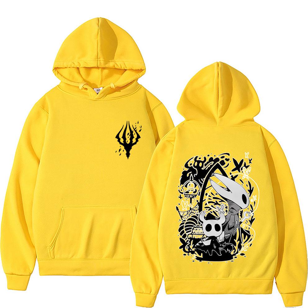 Игра Hollow Knight Графическое худи Мужская Женская Одежда Повседневная Оверсайз Уличная Одежда Мужская Винтажная Флисовая Толстовка Подарок для фанатов