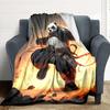 1PC Panda Warrior Blanket, Throw For Sofa, Bed, Travel, Camping, Livingroom, And Bed, Printing Blanket With Soft And Warm Fabric yy250918151