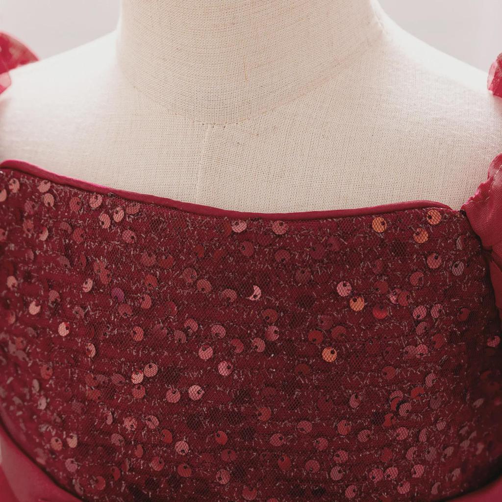 Платье принцессы с пайетками для девочек для выступлений