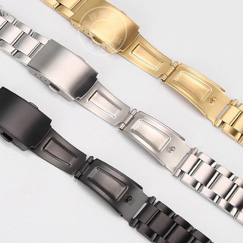 Для Casio W-212HD W-218H W-218HD-1A SGW-300H/400 Серии Аксессуары для ремешка 18 мм Ремешок для часов Складная застежка Браслет Ремешки для часов