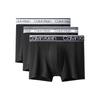 Jacquard Waistband Cotton Stretch Anti-Chafing Boxer Briefs 3-Pack Men Underwear Black NP2312O-UB1