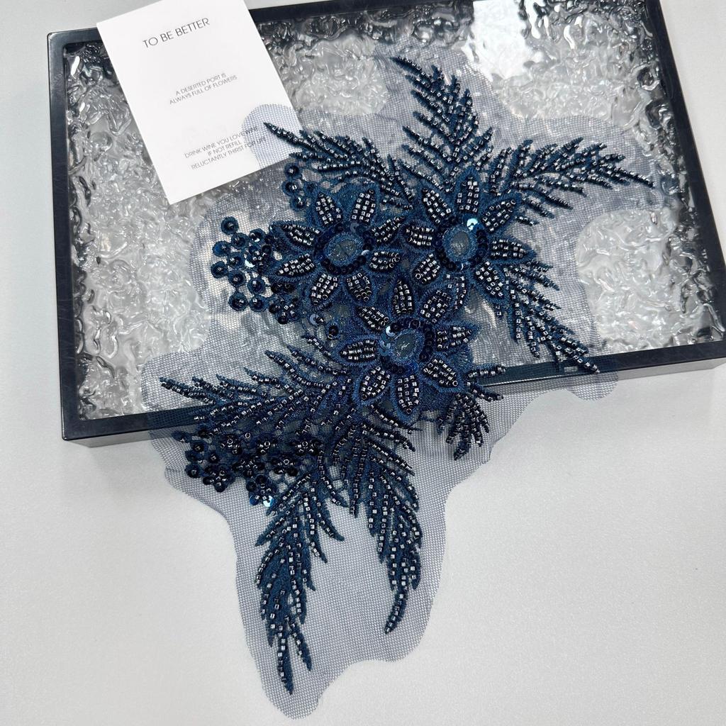 Multi-Color Mesh Bead Sequin Embroidery Applique Clothing Dress Dress Luggage Decoration Cloth Sticker Accessories