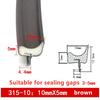 PU Foam Sound Proof Weather Draught Excluder Seal Door Window Gap Insulation V Type Strips for 8  Sizes to Choose