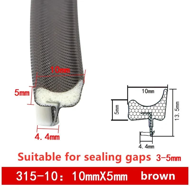 PU Foam Sound Proof Weather Draught Excluder Seal Door Window Gap Insulation V Type Strips for 8 Sizes to Choose