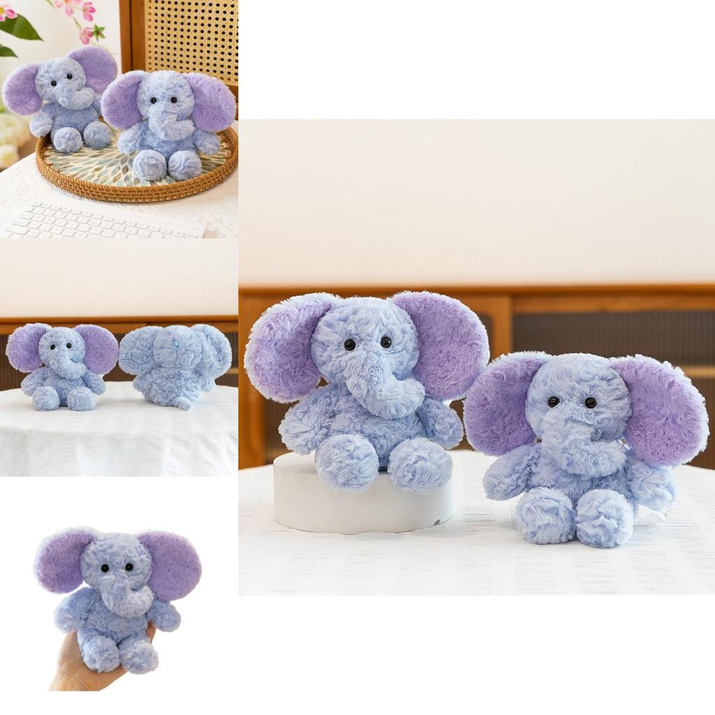 Soft Elephant Keychain Toy With Key Ring For Birthday Present