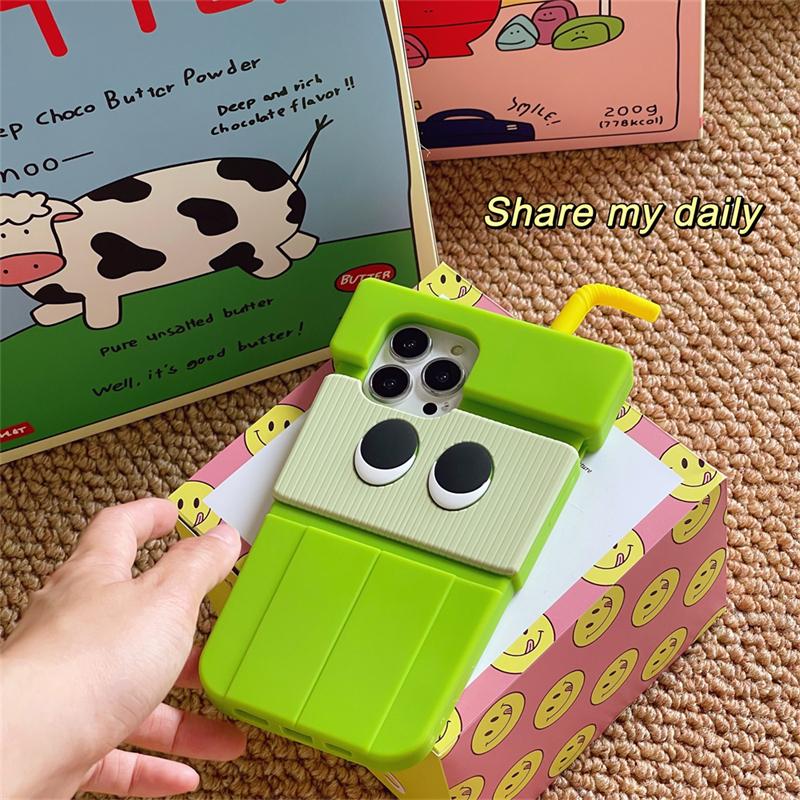 Япония милый 3d мультфильм киви напиток силиконовый чехол для телефона для Iphone 13 12 11 Pro Xs Max X Xr 7 8 Plus Se3 защитная мягкая задняя крышка