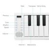 88 K-eys Foldable Piano Digital Piano Portable Electronic Keyboard Piano for Piano Student Musical