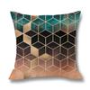 Home Colorful Geometric Digital Print Pillow Linen Cushion Waist Pillow Cover