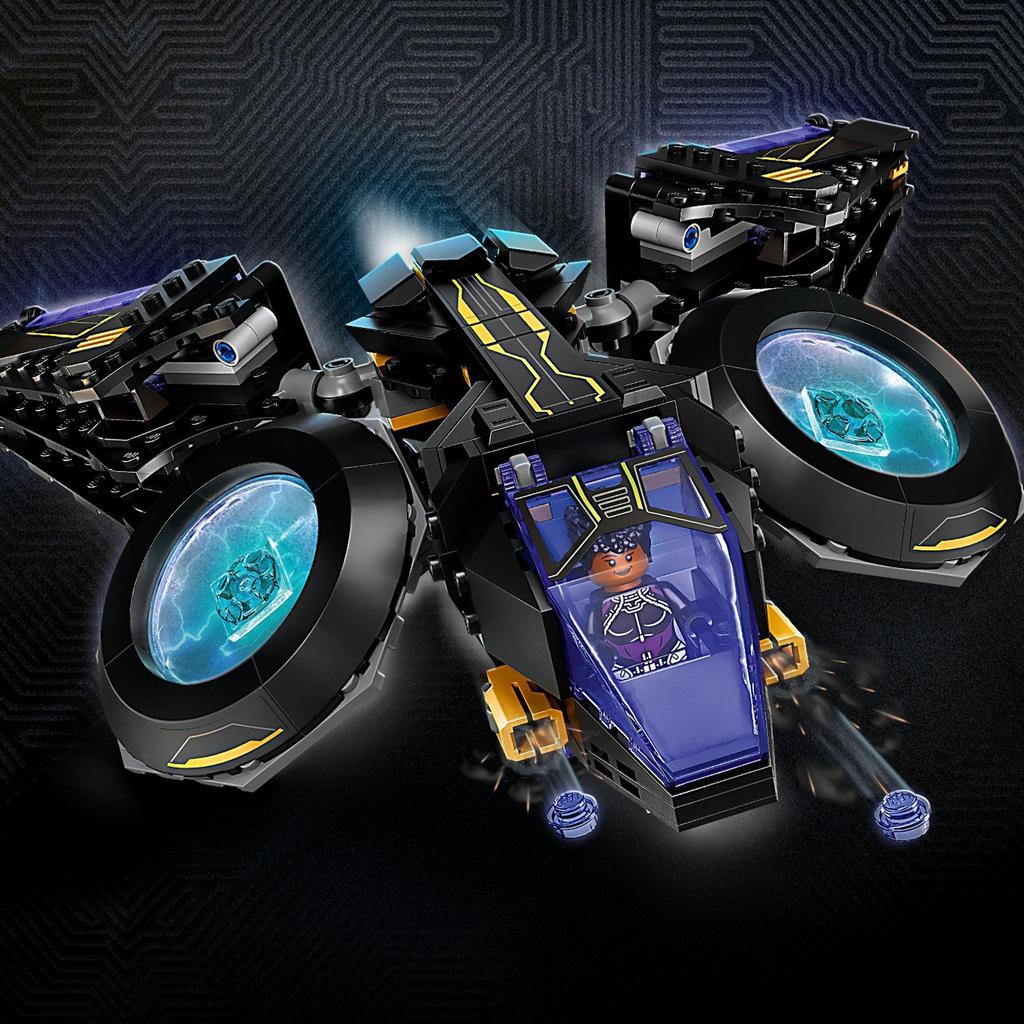 LEGO Супергерои Marvel Sunbird 76211 Игрушечный блок Подарочный супергерой Американский комикс Транспортное средство Мальчики в возрасте от 8 лет и старше Shuri's