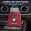Car Vent Organizer Phone Pocket Glasses Card Key Storage Bag For BMW M e46 e90 e60 f30 f10 e39 e36 g20 g30 f20 e87 Accessories KUDFZ1