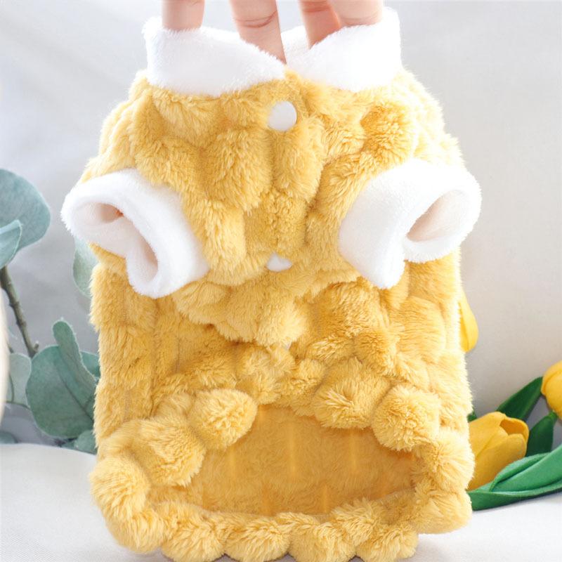 Golden Turtle Velvet Dog Clothes, Autumn Clothes, Bichon Frize, Teddy Schnauzer, Small Dog, Winter Pet, Autumn And Winter Style