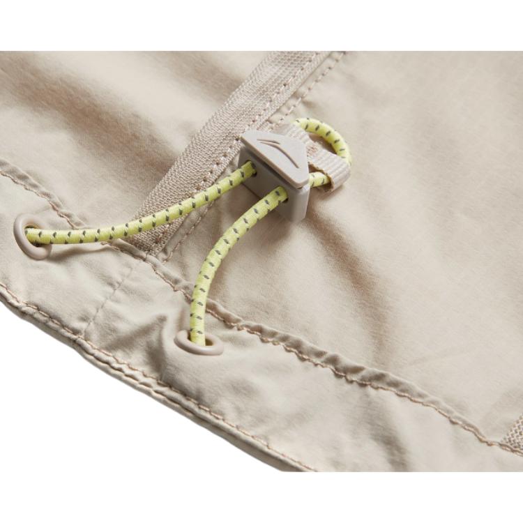 Li Ning Running Series однотонная застегивающаяся на молнию стойка воротник удобная дышащая спортивная ветровка женская верхняя одежда пыльно-серый AFDU166-1