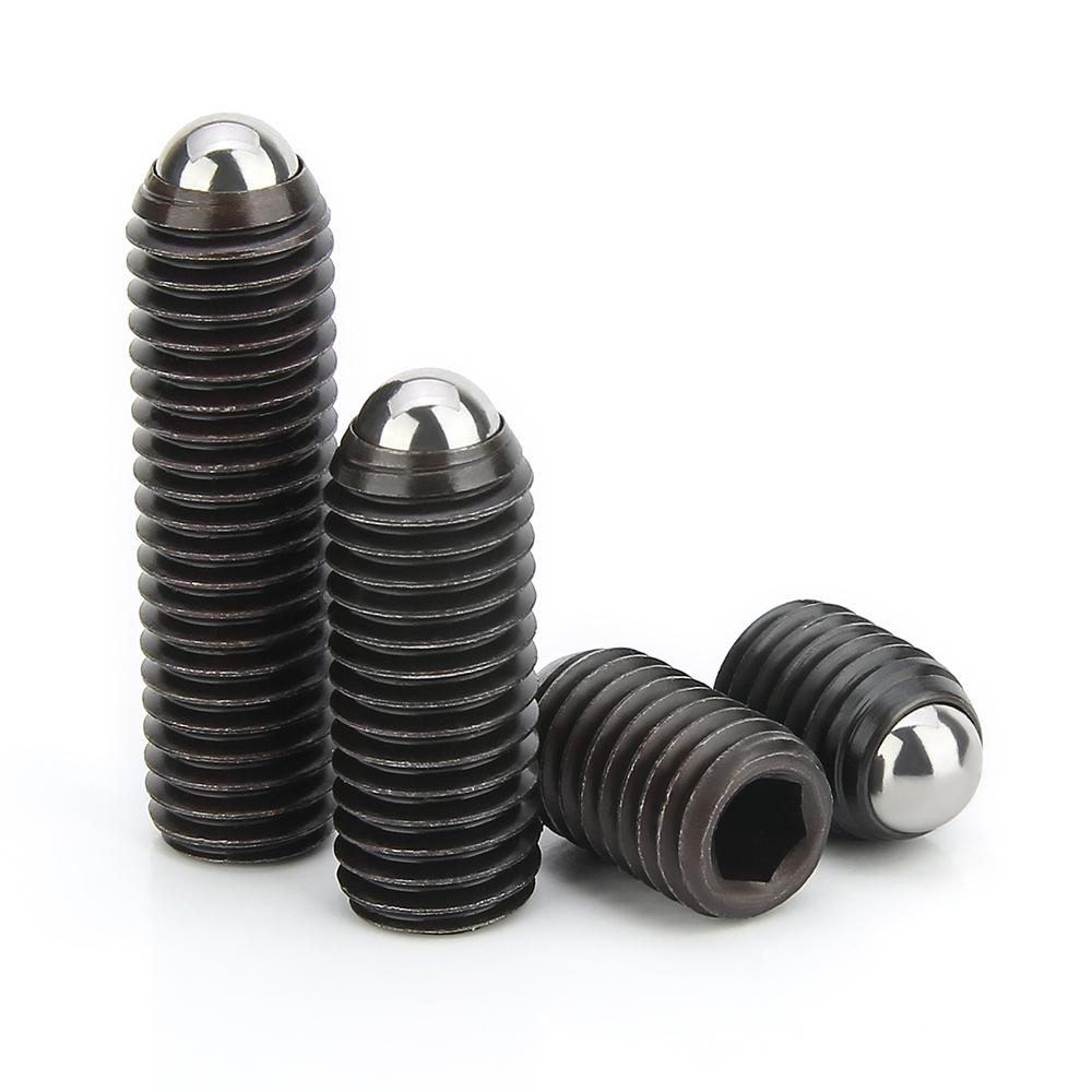 10PCS M5 M6 M8-M16 Black Grade 12.9 304 stainless steel Hex Socket Allen Ball Plunger Grub Point Set Screw Bolt