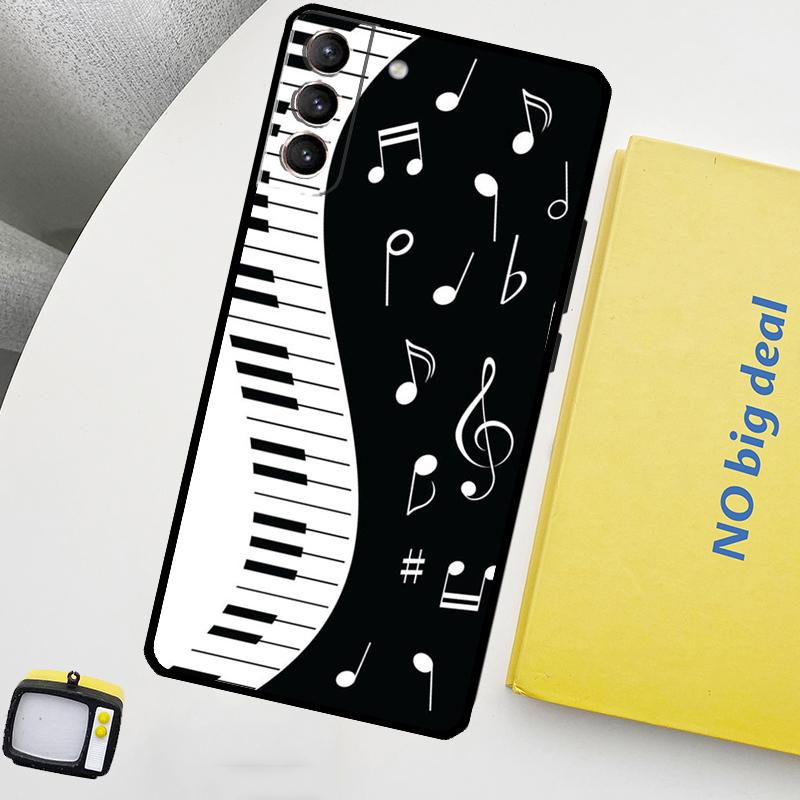 Чехол для скрипки и пианино для Samsung Galaxy S23 Ultra S22 S21 S20 FE Note 20 Ultra S8 S9 S10 Note 10 Plus
