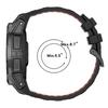 For Garmin Instinct 3 Solar 45mm/AMOLED 45mm Watch Band 22mm Dual Color Silicone Replacement Strap