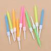 Birthday Cake Sucking Card with Small Threaded Candles Romantic Party Party Colorful Mixed 10 Spiral Candles