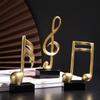 Resin Musical Notes Model Ornaments Living Room Wine Cooler TV Cabinet Desktop Decorative Crafts Desk Ornaments Home Decor