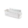 Punch-free Bathroom Shelf Plastic Wall Hanging Bathroom Storage Rack Basket No Trace Stickers