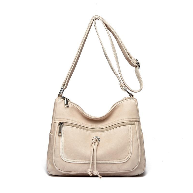 Ретро повседневная сумка-мессенджер женская новая мягкая вместительная сумка через плечо модная и простая женская сумка сумка для мамы