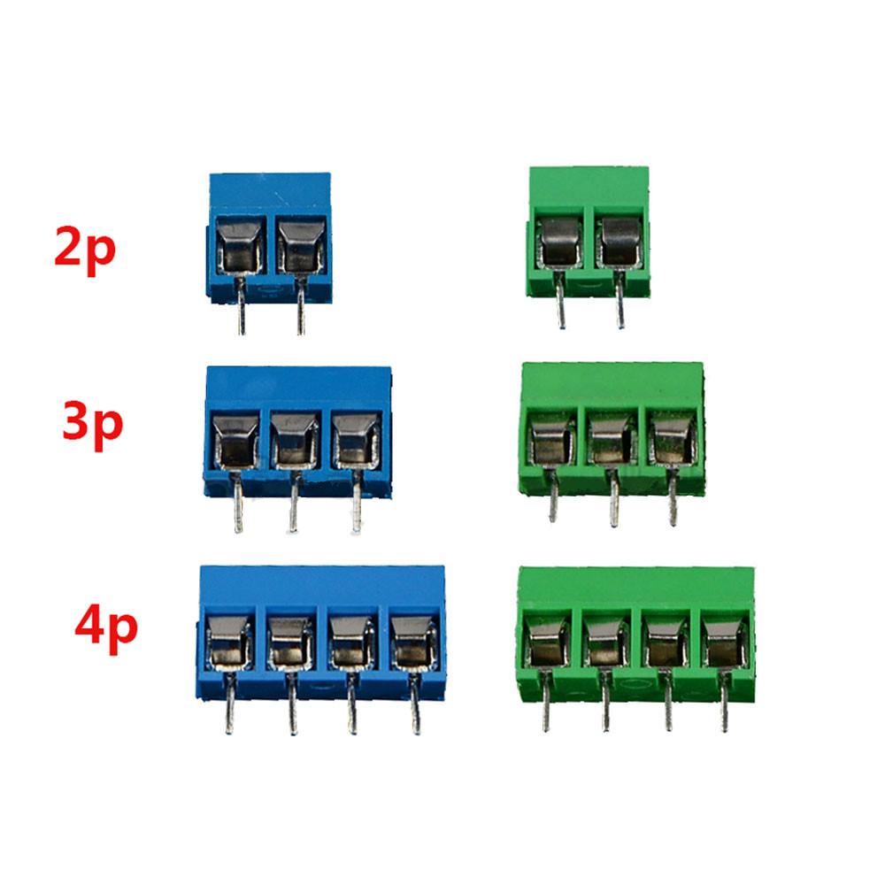5/10 шт./лот KF301-2P 3P 4P винтовой клеммный разъем 5,0 мм винтовой клеммный блок для печатной платы
