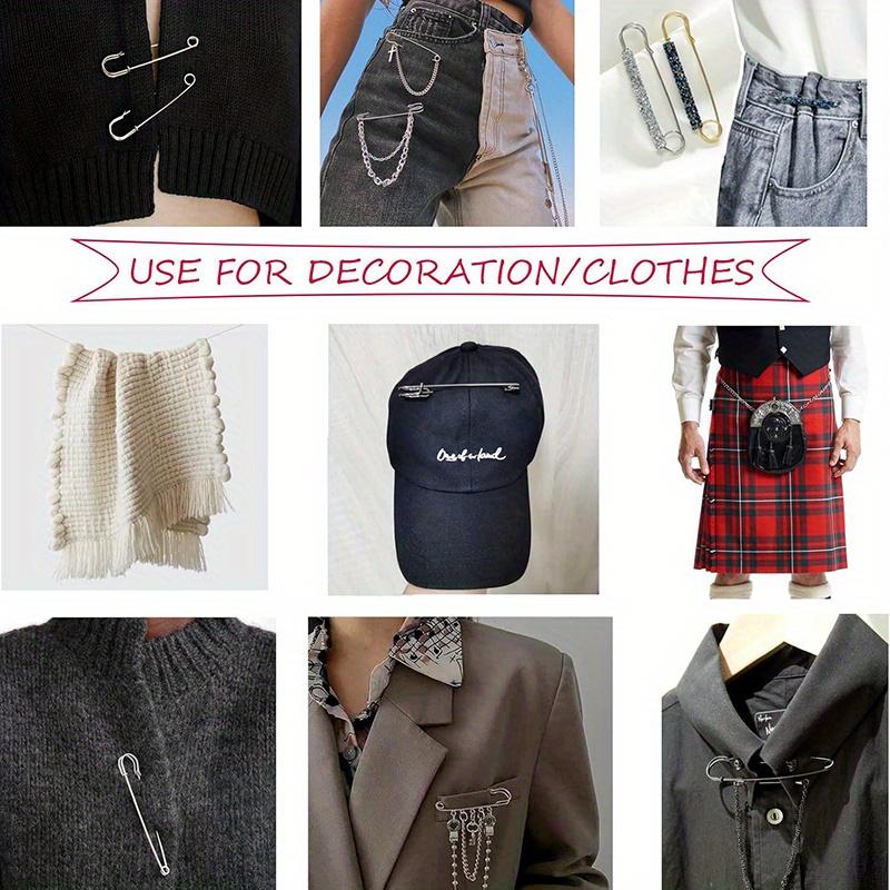 20 шт. Английские булавки 7,5 см, большие английские булавки, прочные английские булавки для одежды, кожи, холста, одеял, поделок, юбок, килтов