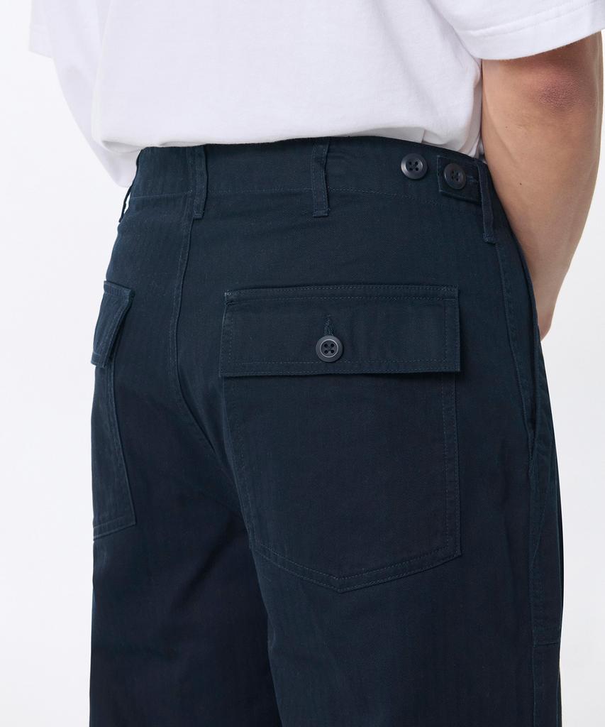MUSINSA STANDARD Cotton Herringbone Replica Fatigue Pants [Navy]